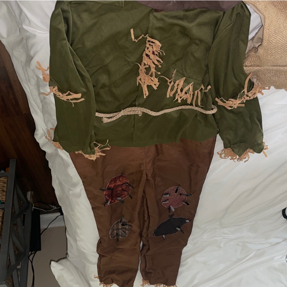 Wizard of Oz Brown and Green Scarecrow Costume (Kids)